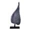 17" Aluminum Bodhi Leaf Sculpture Decorative Accent